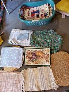 lot 12007 image: Lot of Place mats - Several Holiday Themed