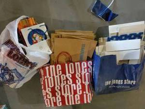lot 12008 image: Lot of Wrapping Boxes and Paper