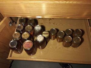 lot 11112 image: Canned Mason Jars of Old Food