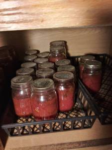 lot 11115 image: Canned Mason Jars of Old Food