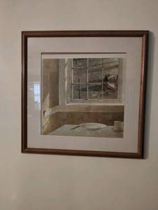 lot 8486 image: Andrew Wyeth Framed Portrait