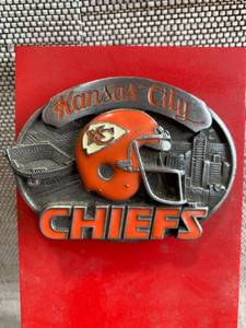 lot 1095 image: Kansas City Chiefs Belt Buckle