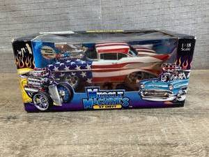 lot 1104 image: Die Cast 57 Chevy Muscle Machine