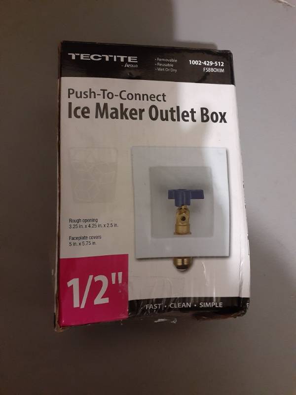 tectite ice maker outlet box