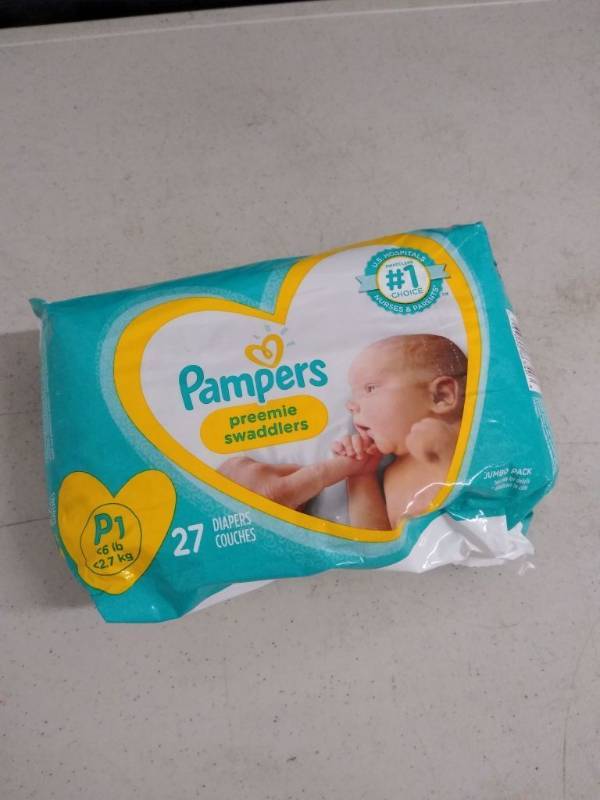 pampers swaddlers preemie 27 count