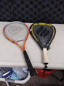lot 1422 image: dunlop tennis rack and ektelon rack