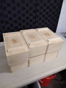 lot 1440 image: the sauce bucket wooden boxes 6 pc
