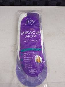lot 1442 image: joy mangano miracle mop refill head