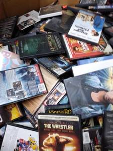 lot 1488 image: Gaylord of DVDs vairety bring own boxes or take it with gaylord