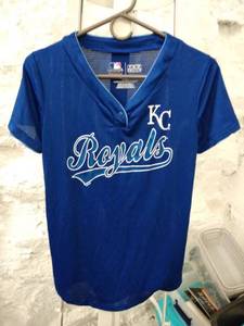 lot 1490 image: genuine merchandise royals jersey tx3 cool small