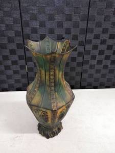 lot 1524 image: home accents metal vase