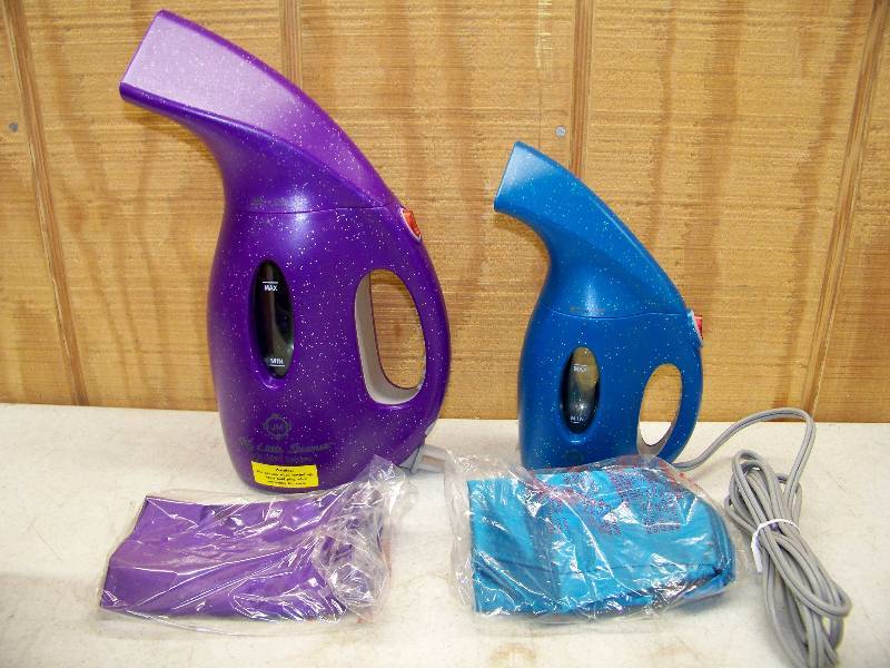 lot 1022 image: Joy Mangano My Little Steamer Deluxe and Go Mini
