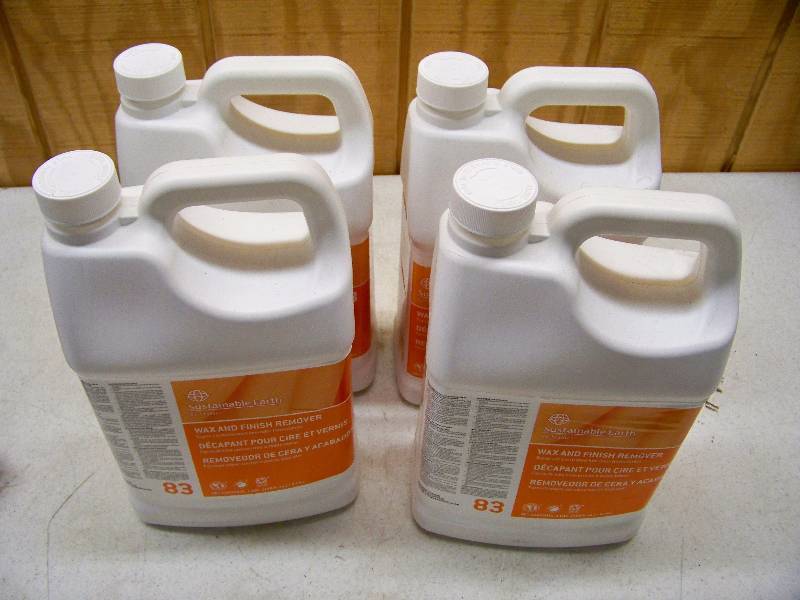 lot 1034 image: 4 Gallons Sustainable Earth Wax and Finish Remover