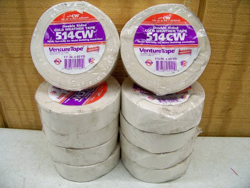 lot 1141 image: 10 Rolls Double Sided Cold Weather Tape