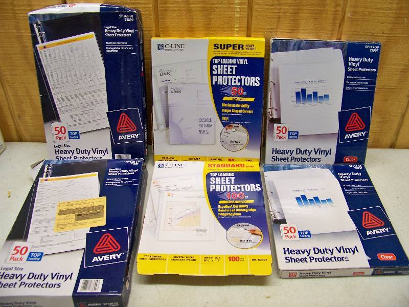 lot 1162 image: 6 Boxes of Sheet Protectors
