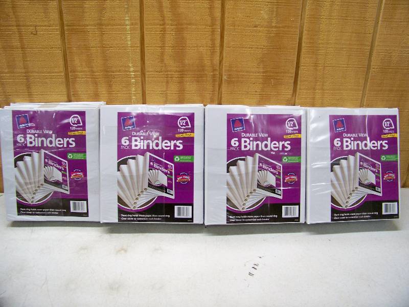 lot 1220 image: Case of 24 Avery Durable View Binders