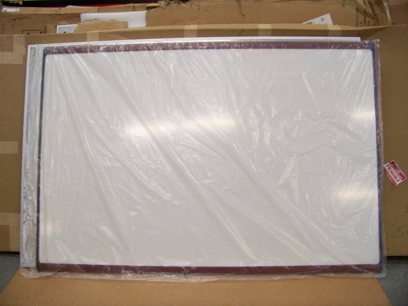 lot 1243 image: Quartet 48 x 72 Magnetic Dry Erase Board Aluminum Frame