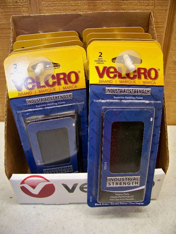 lot 1242 image: 12 Packages of 2 Industrial Strength Velcro