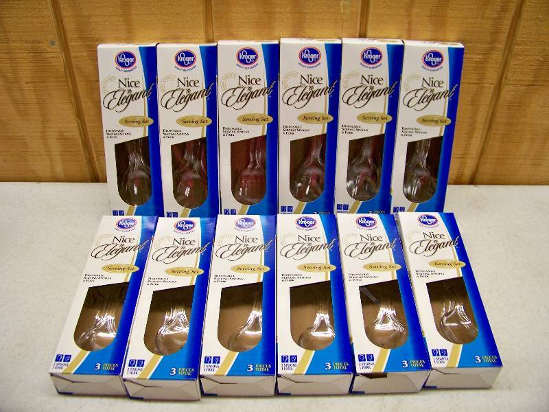 lot 1001 image: 12 Boxes of 3 Nice n Elegant Serving Sets