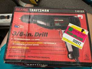 lot 893 image: NEW Craftsman 38�� Drill