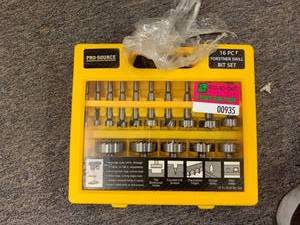 lot 935 image: 16 PIECE Forstner Drill Bit Set
