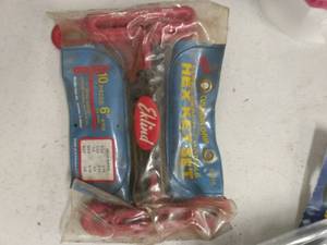 lot 2840 image: Eklind T- Handle Hex Key Set