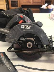 lot 1635 image: Porter Cable Circular saw set
