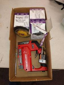 lot 2883 image: Craftsman stapler. Cable staples