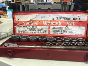 lot 1749 image: Pittsburgh Socket Wrench set