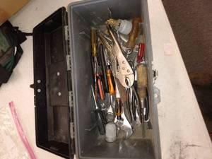 lot 6516 image: Tool box with tools