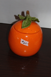 lot 9653 image: Orange Cookie Jar