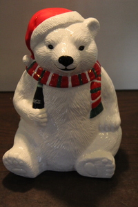 lot 9693 image: Coca-Cola Polar Bear Cookie Jar