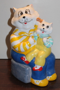 lot 9715 image: Daddy and Child Cat