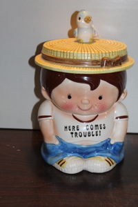 lot 9719 image: Boy Cookie Jar
