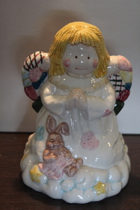lot 9741 image: Patchwork Angel Cookie Jar