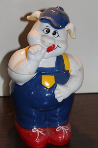 lot 9748 image: School Boy Pig Cookie Jar
