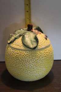 lot 9750 image: Orange Cookie Jar