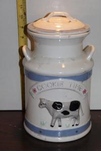 lot 9763 image: Milk Can Cookie Jar