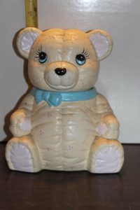 lot 9809 image: Yellow Bear Cookie Jar
