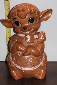 lot 9818 image: Lamb Cookie Jar