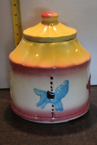 lot 9887 image: Carosel Cookie Jar