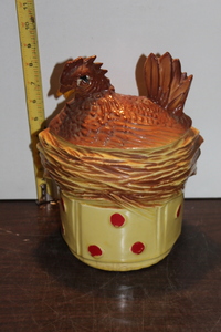 lot 9894 image: Chicken on Nest Cookie Jar