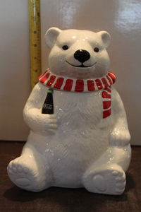 lot 9924 image: Coca-Cola Polar Bear Cookie Jar