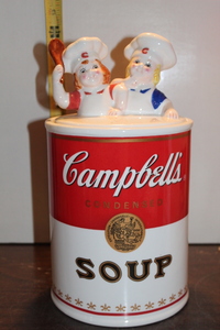 lot 9941 image: Campbells Soup Can Cookie Jar