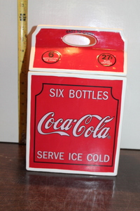 lot 9943 image: Coca-Cola 6-Bottles Cookie Jar