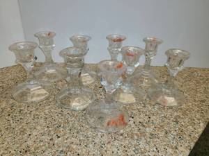 lot 1027 image: 9 Candle Holders