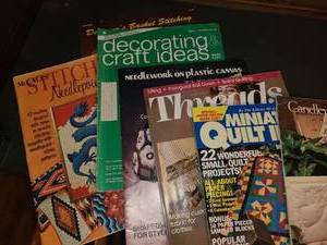 lot 1091 image: Quilting Magazines and Other Magazines. Crochet, Needle Point, and other miscellaneous