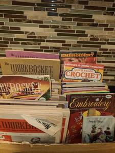 lot 1098 image: The Work Basket Magazines. Years 1954 to 1993 (not complete), Embroidery Magazines, Crocheting Magazines