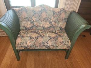 lot 1108 image: Love SeatBench. 37 tall x 52 wide x 23 deep