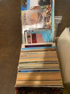 lot 2036 image: Assortment of old postcards and stamps